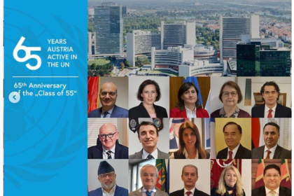 Постоянното представителство на България към ООН, ОССЕ и другите международни организации във Виена се включи в инициативата  „Клас-55“ за отбелязване на 65 години от приемането на България в ООН